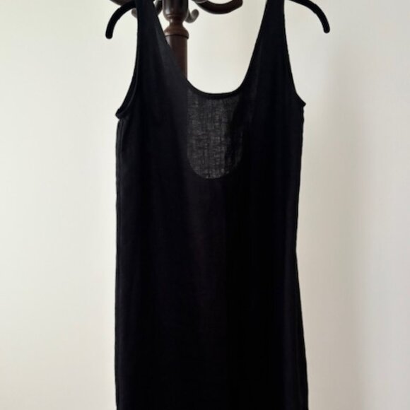 Never Worn! Black Linen Dress - Picture 4 of 10
